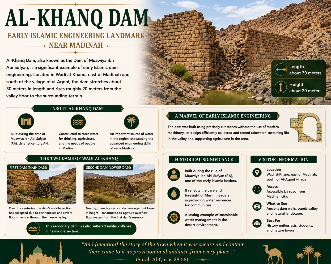 Al-Khanq Dam – Early Islamic Engineering Landmark near Madinah